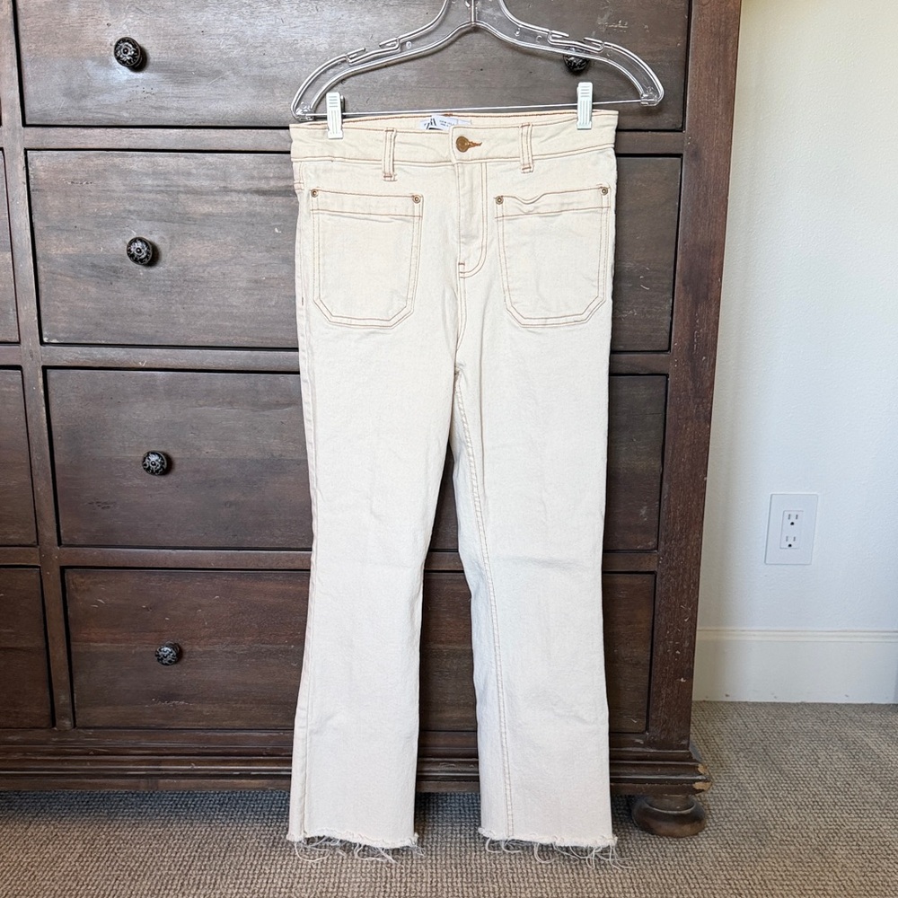 Zara Natural Straight-Leg Women's Jeans size 6